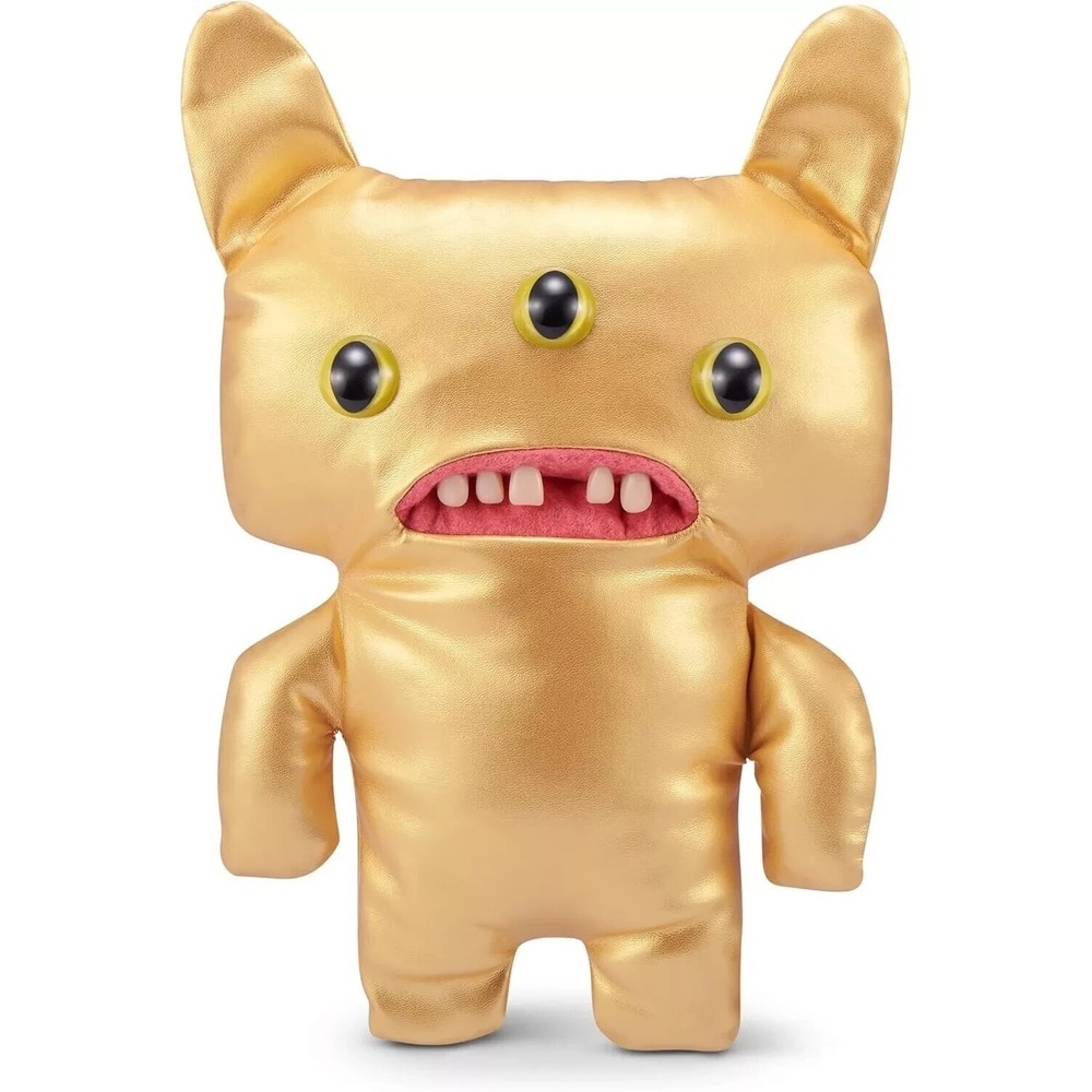 Fuggler Gold Fuggs, Funny Ugly Monster Plush, Reeko-All Over Gold 9" Fuggler